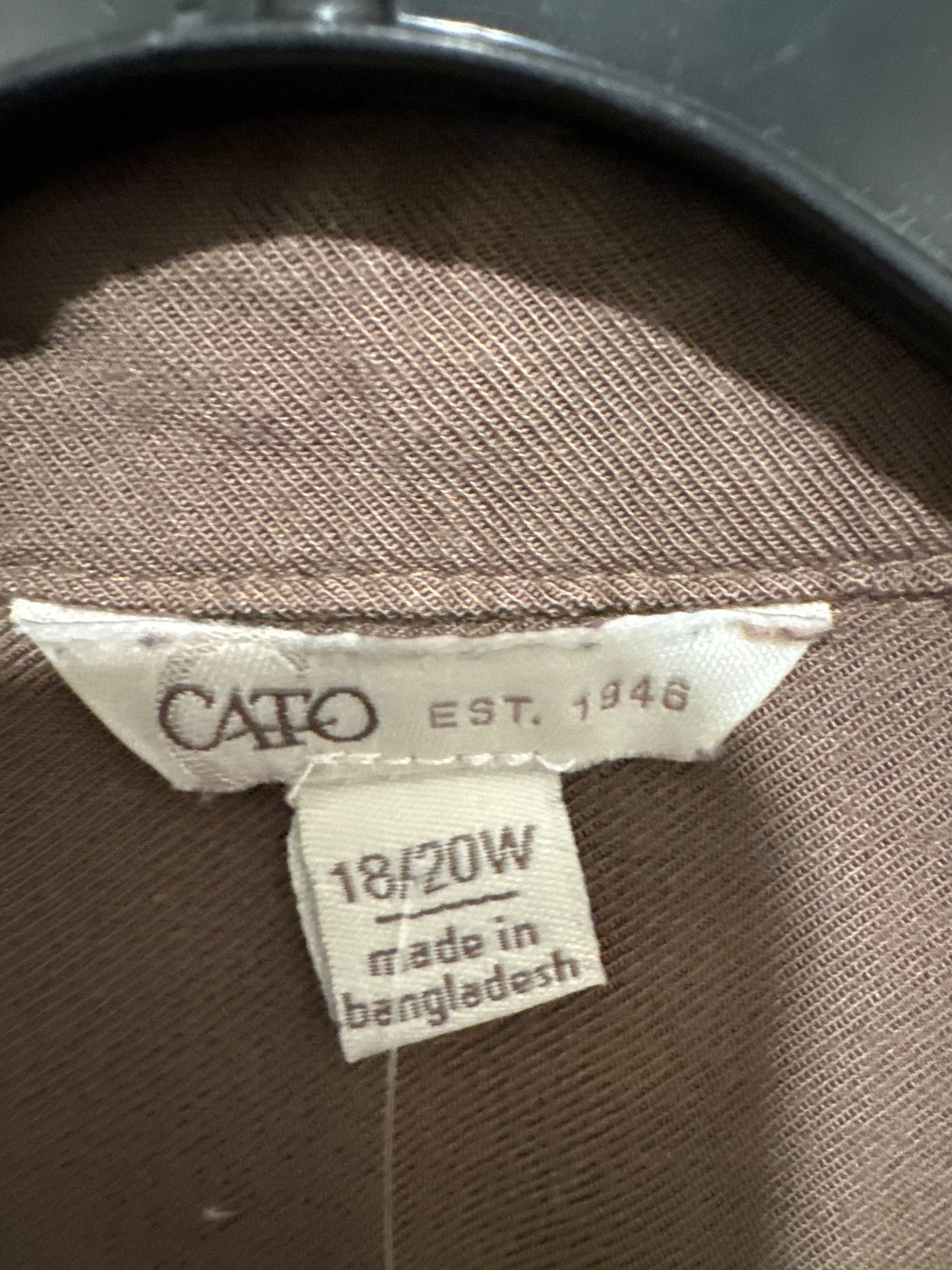 Cardigan By Cato In Brown, Size: 1x