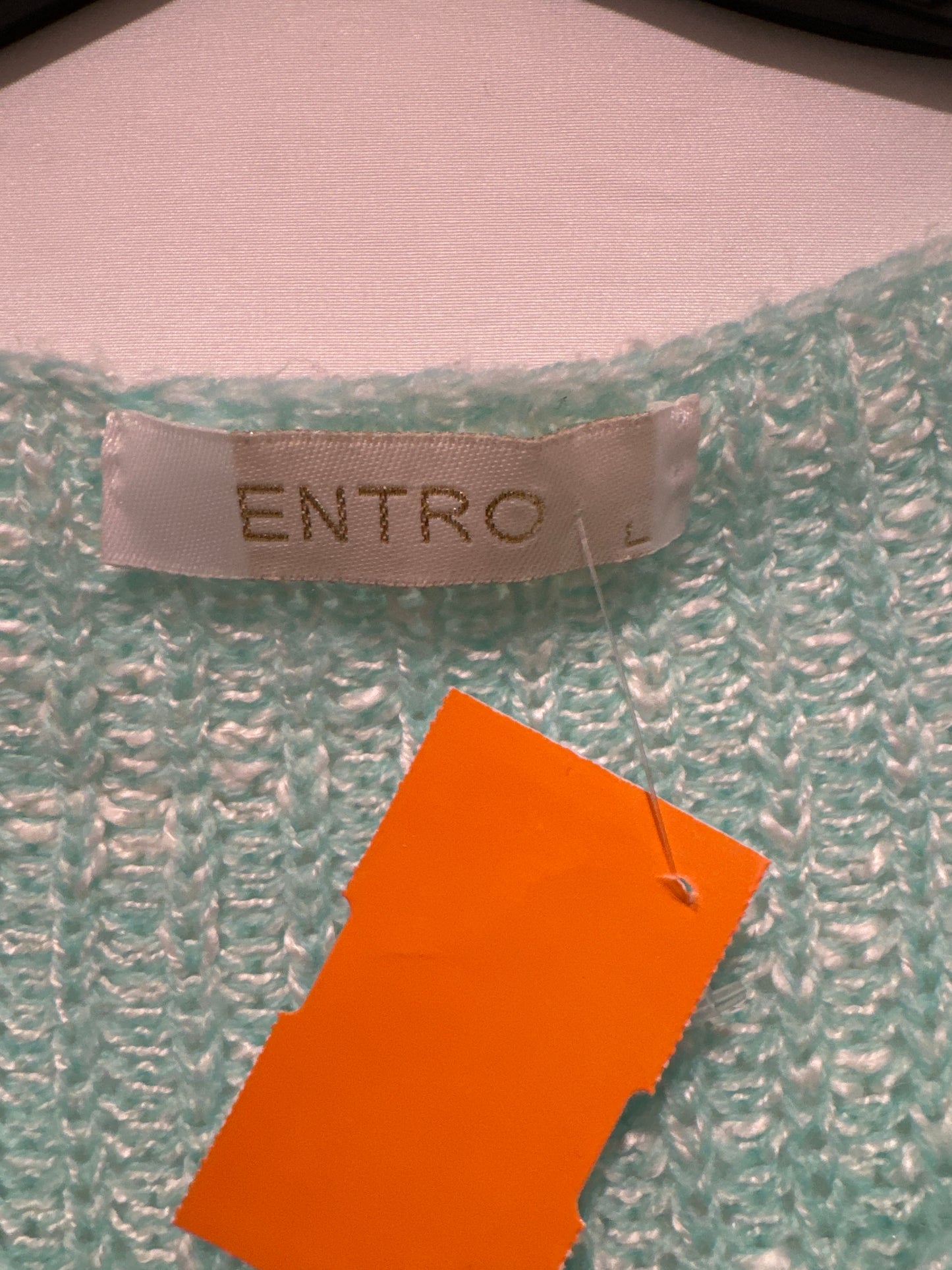 Sweatshirt Collar By Entro In Green, Size: L