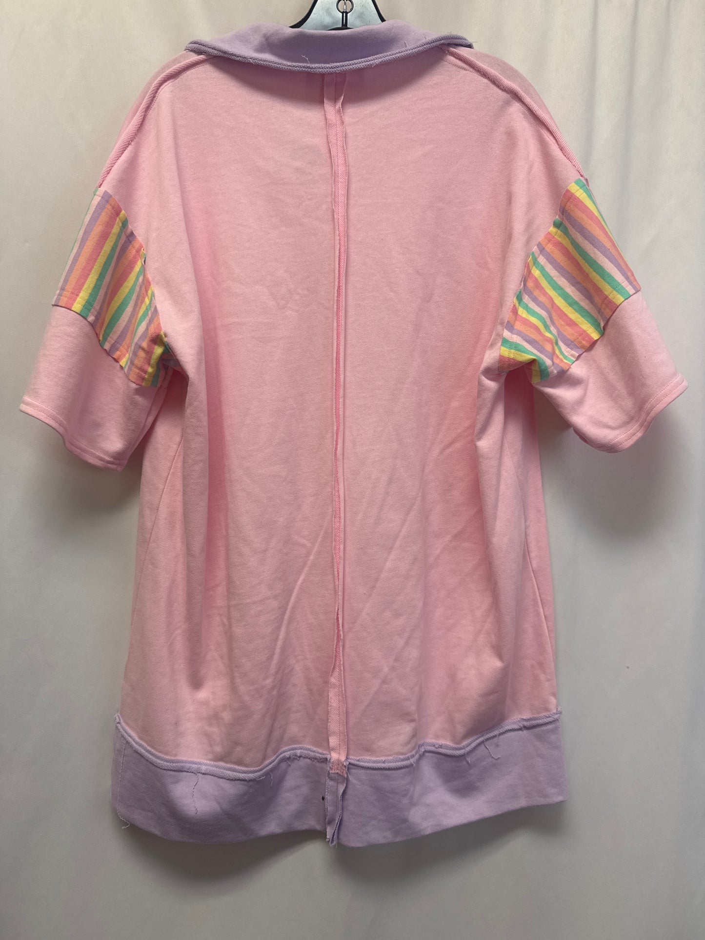 Top Long Sleeve By Fantastic Fawn In Pink, Size: S