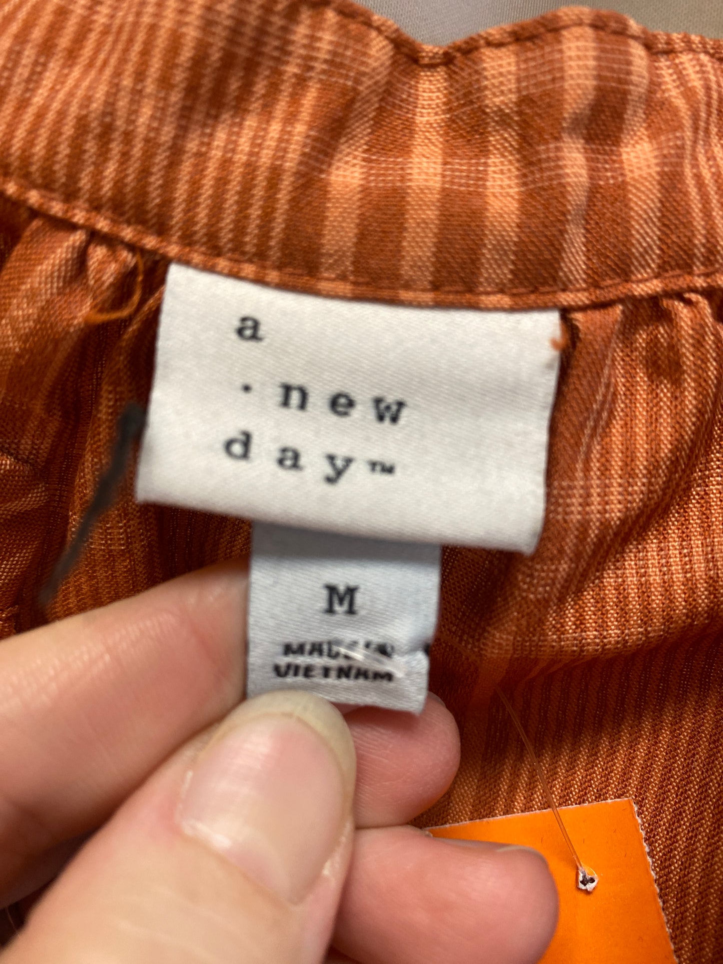 Top Long Sleeve By A New Day In Orange, Size: M