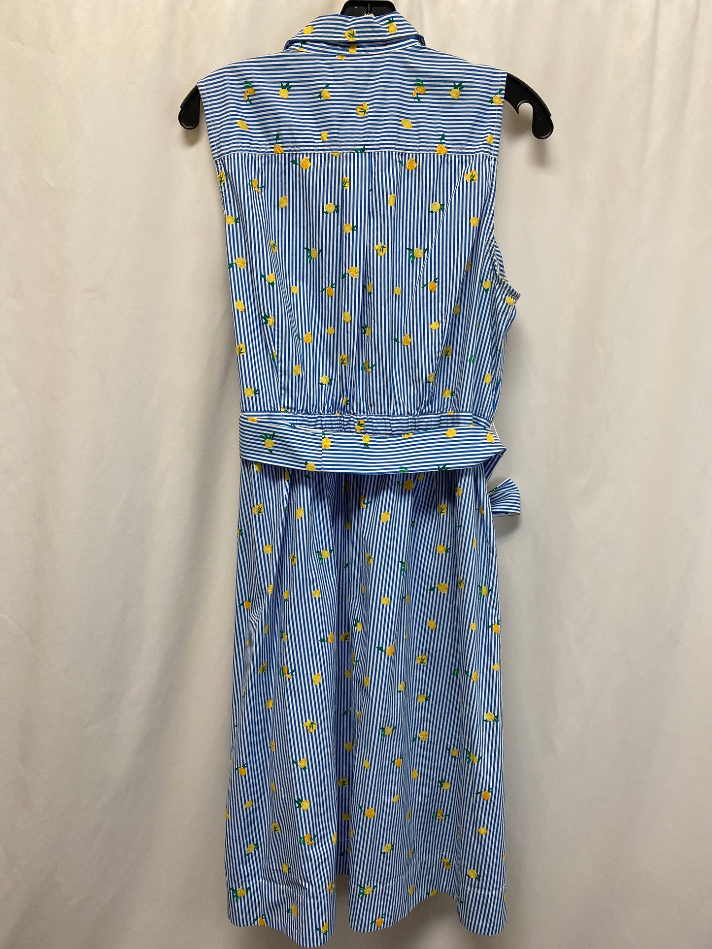 Dress Casual Midi By J. Crew In Blue, Size: L