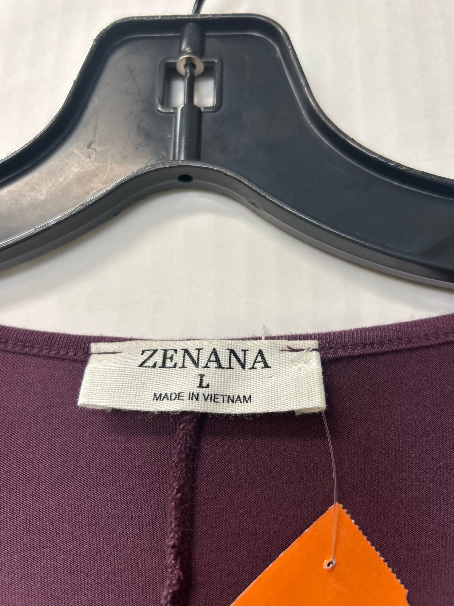 Top Short Sleeve By Zenana Outfitters In Purple, Size: L