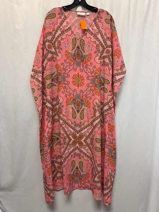 Swimwear Cover-up By Clothes Mentor In Pink, Size: 2x