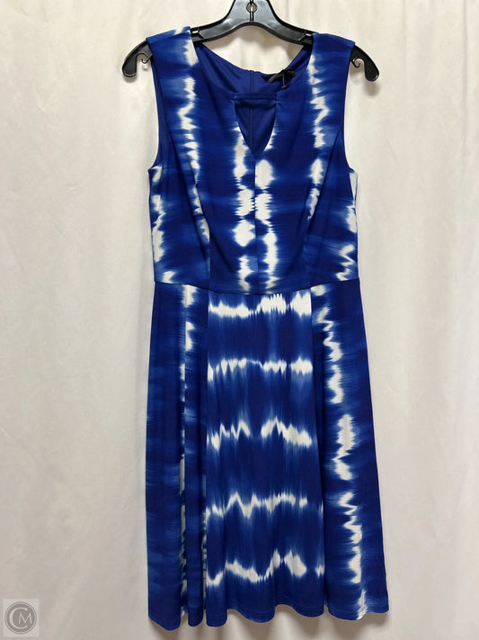 Dress Casual Midi By Connected Apparel In Blue, Size: S