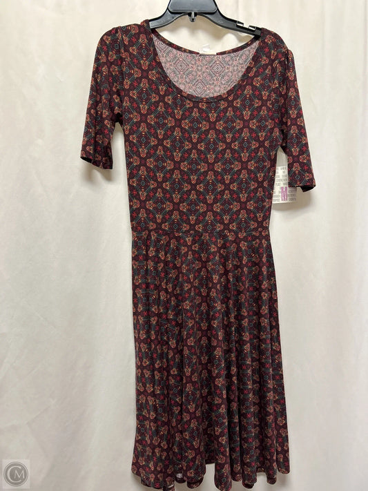 Dress Casual Midi By Lularoe In Maroon, Size: M