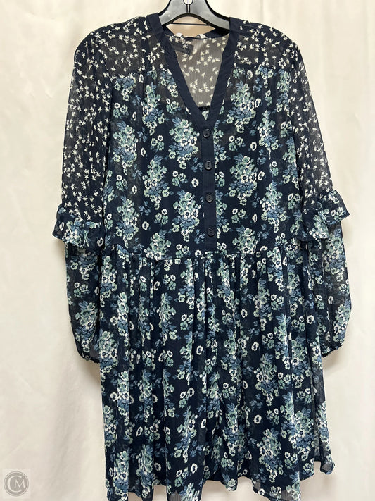 Dress Casual Midi By Clothes Mentor In Navy, Size: S