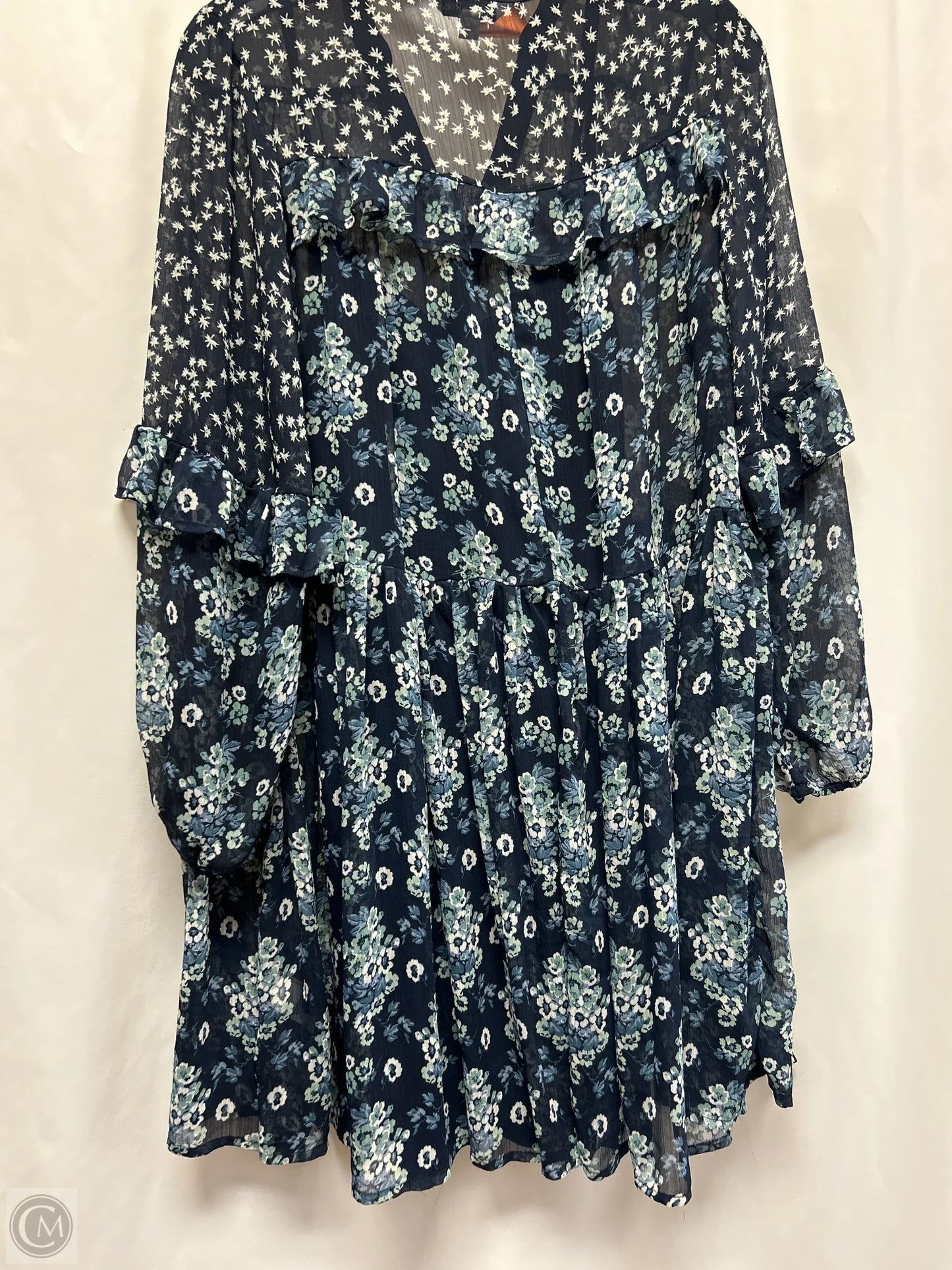 Dress Casual Midi By Clothes Mentor In Navy, Size: S