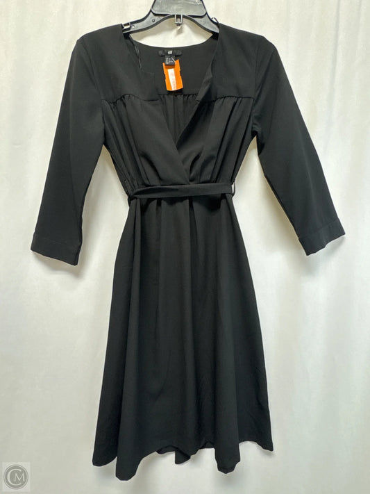 Dress Casual Midi By H&m In Black, Size: S