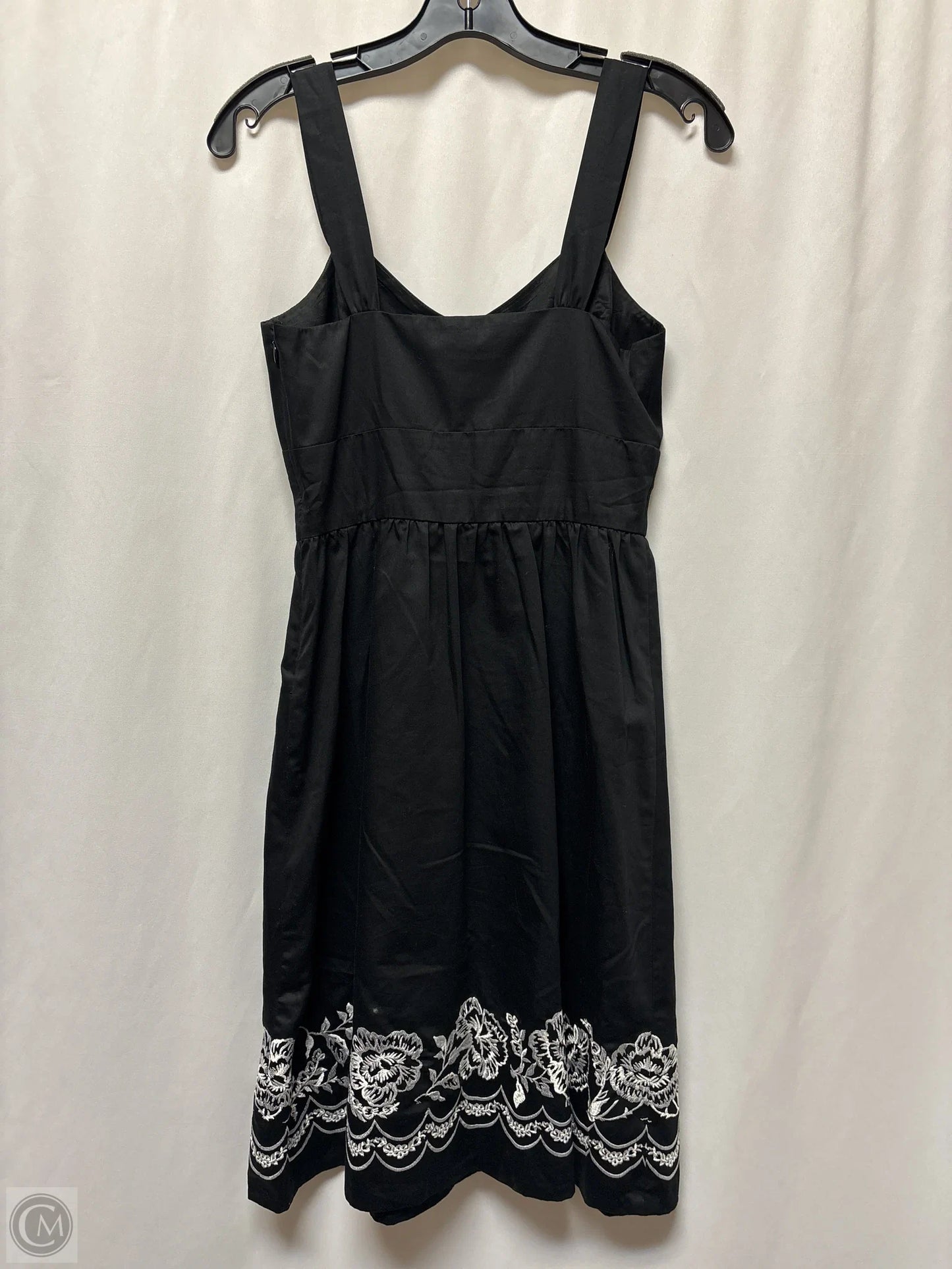 Dress Casual Midi By Loft In Black, Size: Xs