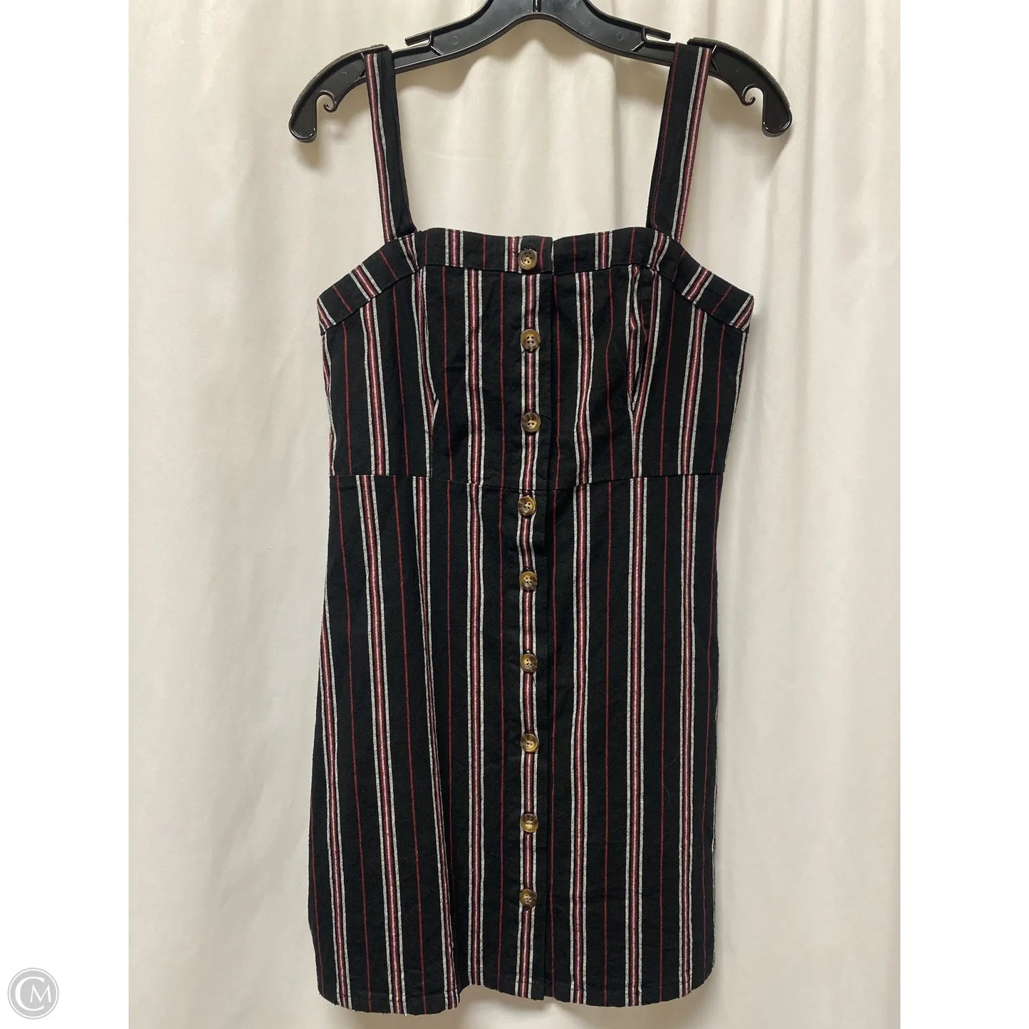 Dress Casual Midi By Hollister In Black, Size: M