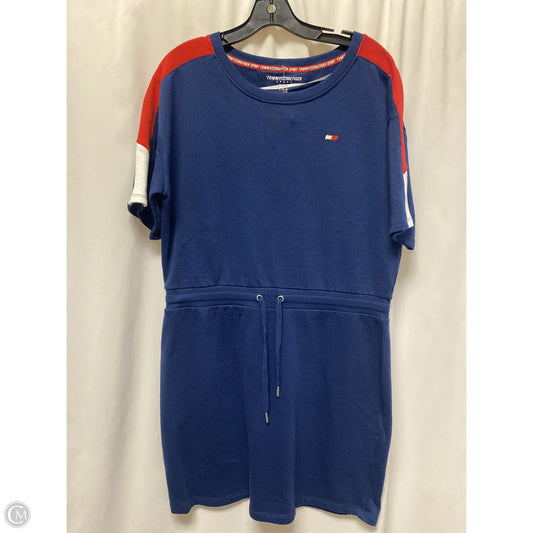 Dress Casual Midi By Tommy Hilfiger In Blue, Size: L