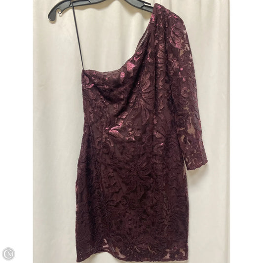 Dress Casual Midi By H&m In Purple, Size: M