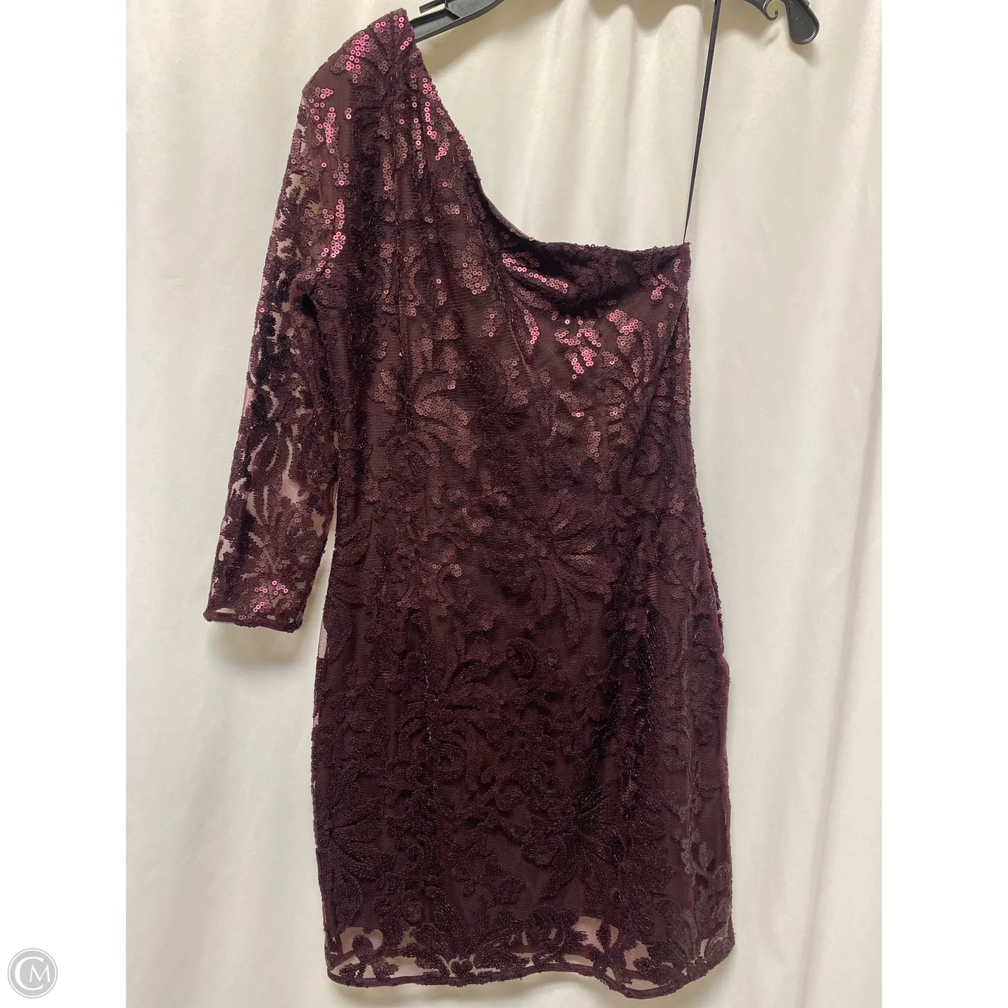 Dress Casual Midi By H&m In Purple, Size: M