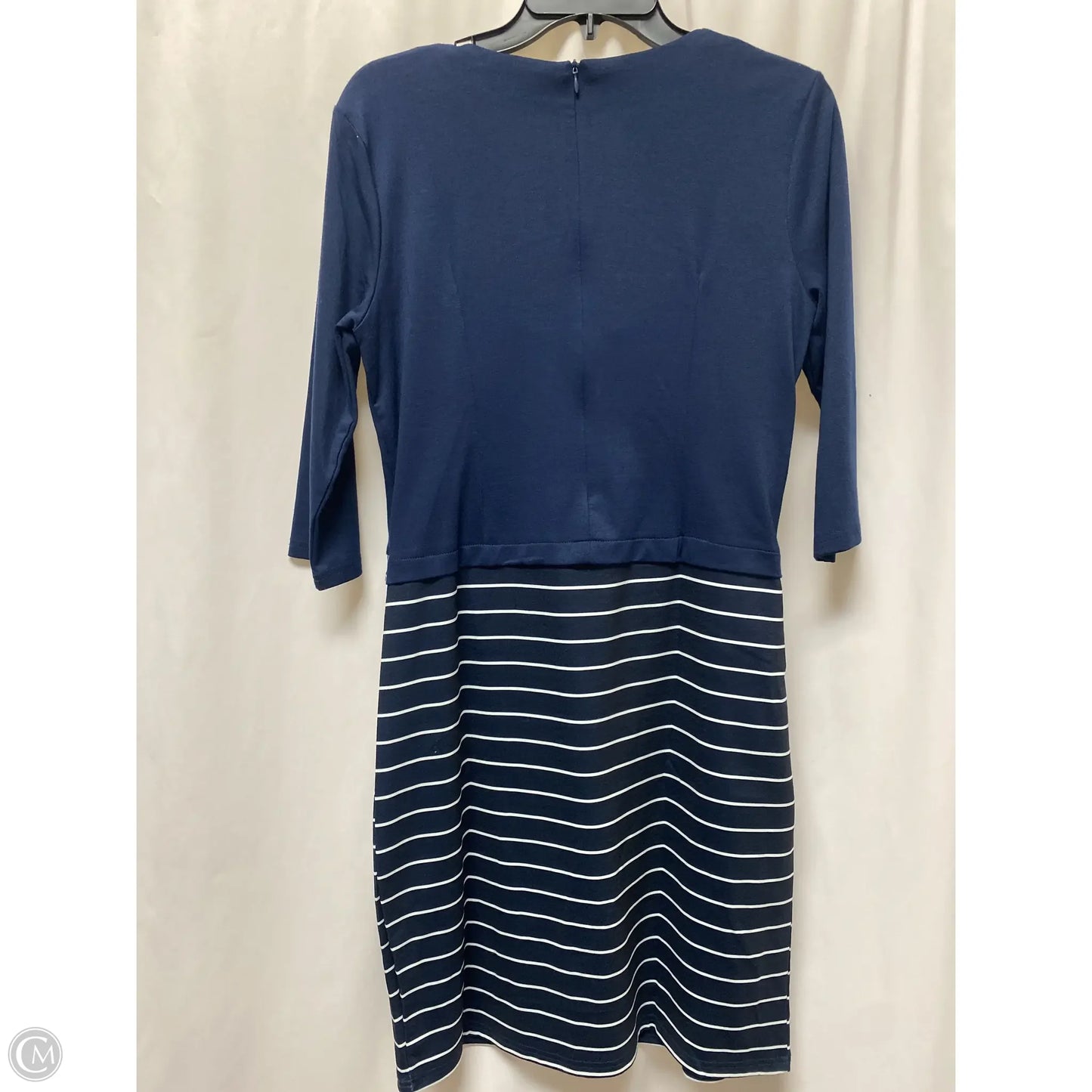 Dress Casual Midi By Clothes Mentor In Blue, Size: L