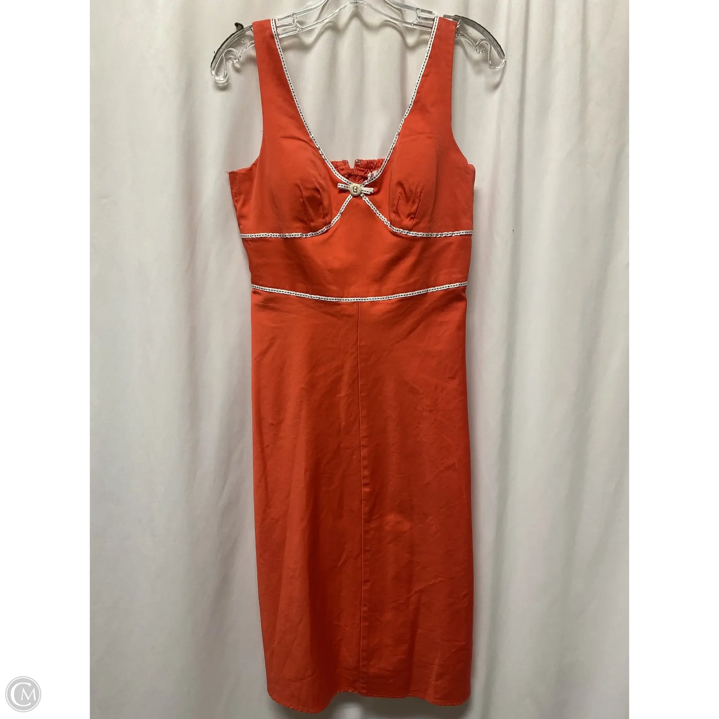 Dress Casual Midi By R And K Originals In Coral, Size: M