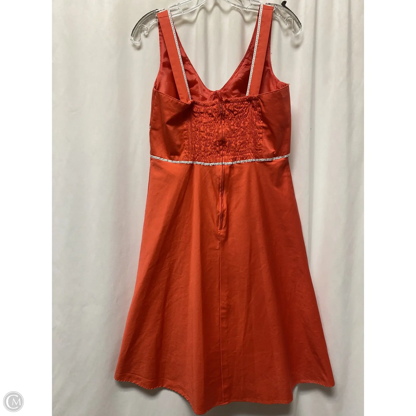 Dress Casual Midi By R And K Originals In Coral, Size: M