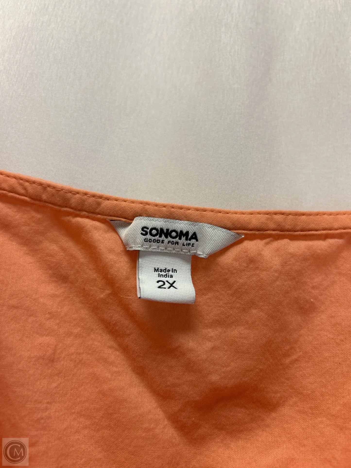 Dress Casual Midi By Sonoma In Peach, Size: 2x