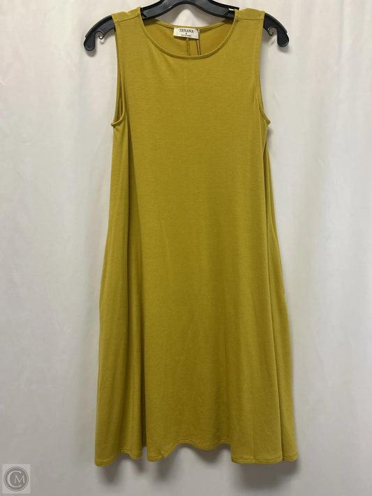 Dress Casual Midi By Zenana Outfitters In Yellow, Size: S