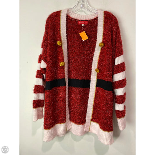 Sweater By Clothes Mentor In Red, Size: L
