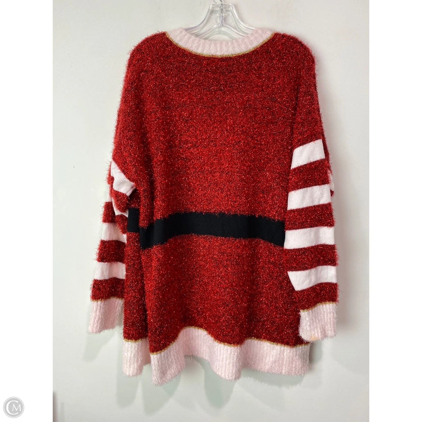Sweater By Clothes Mentor In Red, Size: L