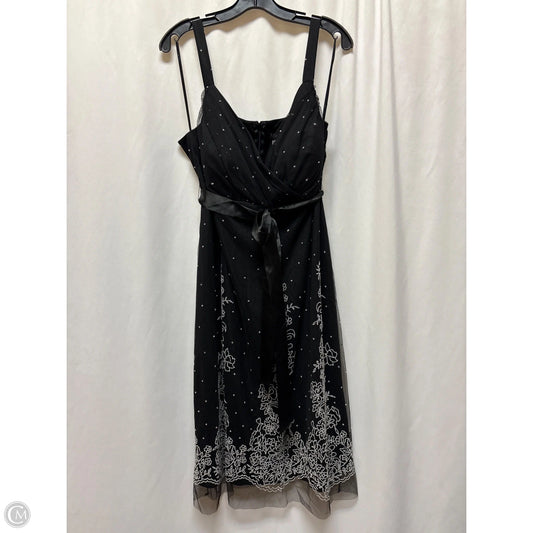 Dress Party Midi By Clothes Mentor In Black, Size: 18