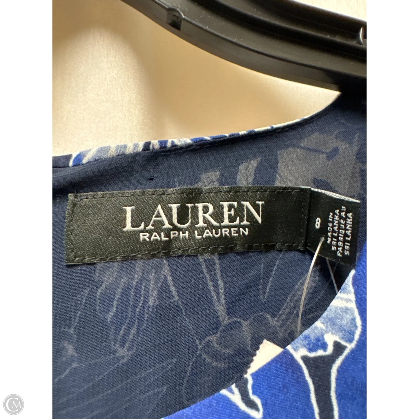 Dress Casual Midi By Ralph Lauren In Blue, Size: M