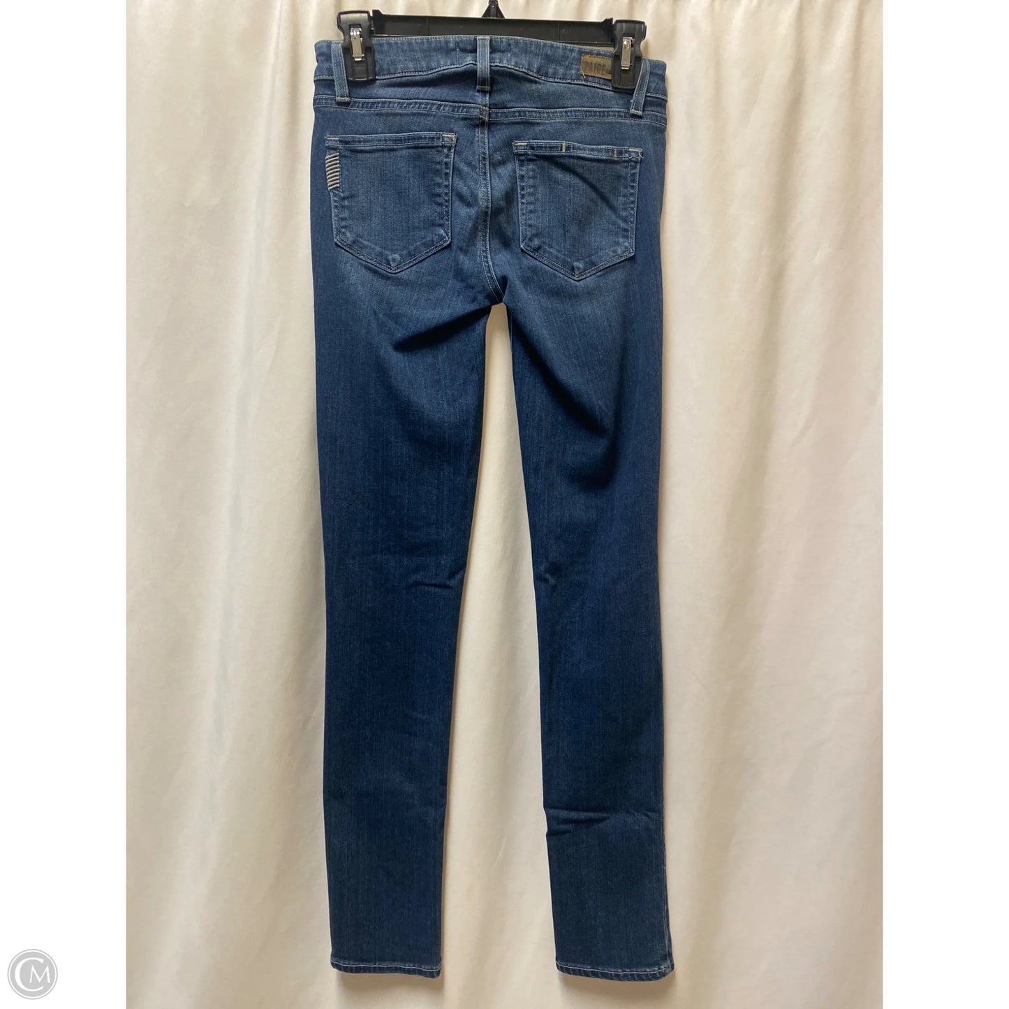Jeans Skinny By Paige In Blue Denim, Size: 0