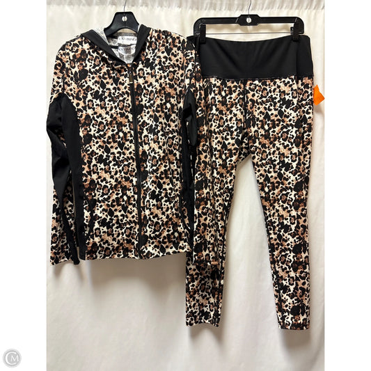 Athletic Pants 2pc By Clothes Mentor In Animal Print, Size: 2x