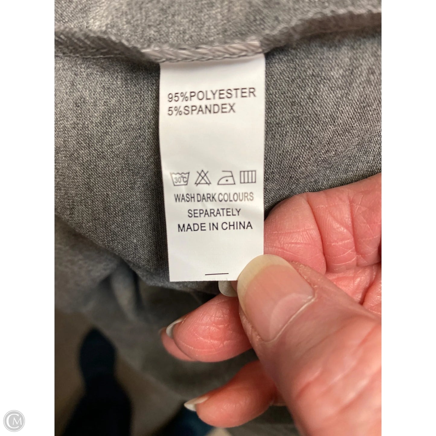 Top Long Sleeve By Clothes Mentor In Grey, Size: 2x