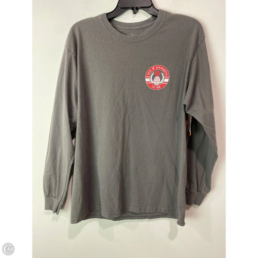 Top Long Sleeve By Clothes Mentor In Grey, Size: L
