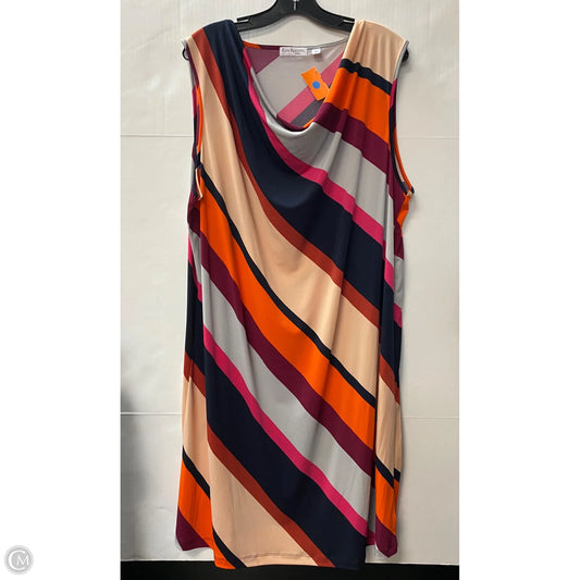 Dress Casual Midi By Kim Rogers In Tan, Size: 2x