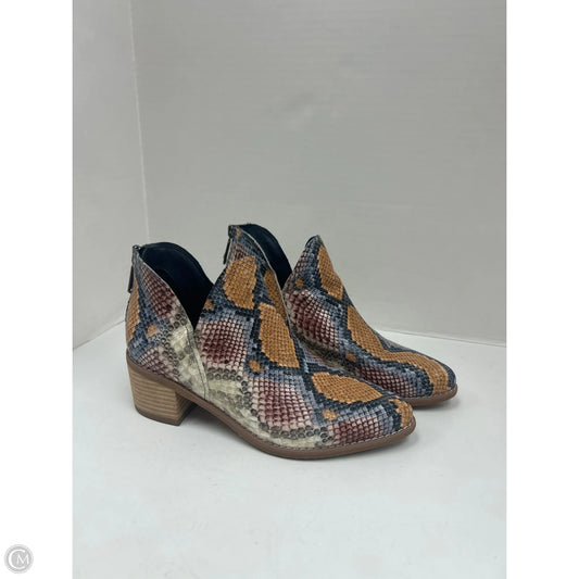 Boots Ankle Heels By Blondo In Multi-colored, Size: 7.5