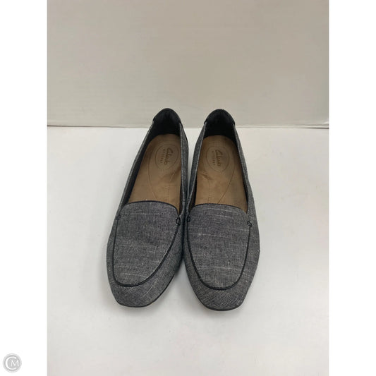 Shoes Heels Block By Clarks In Grey, Size: 7.5