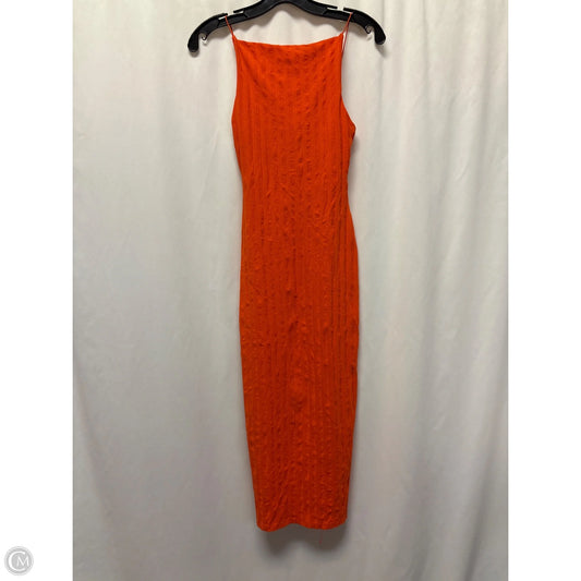 Dress Casual Maxi By Zara In Orange, Size: S