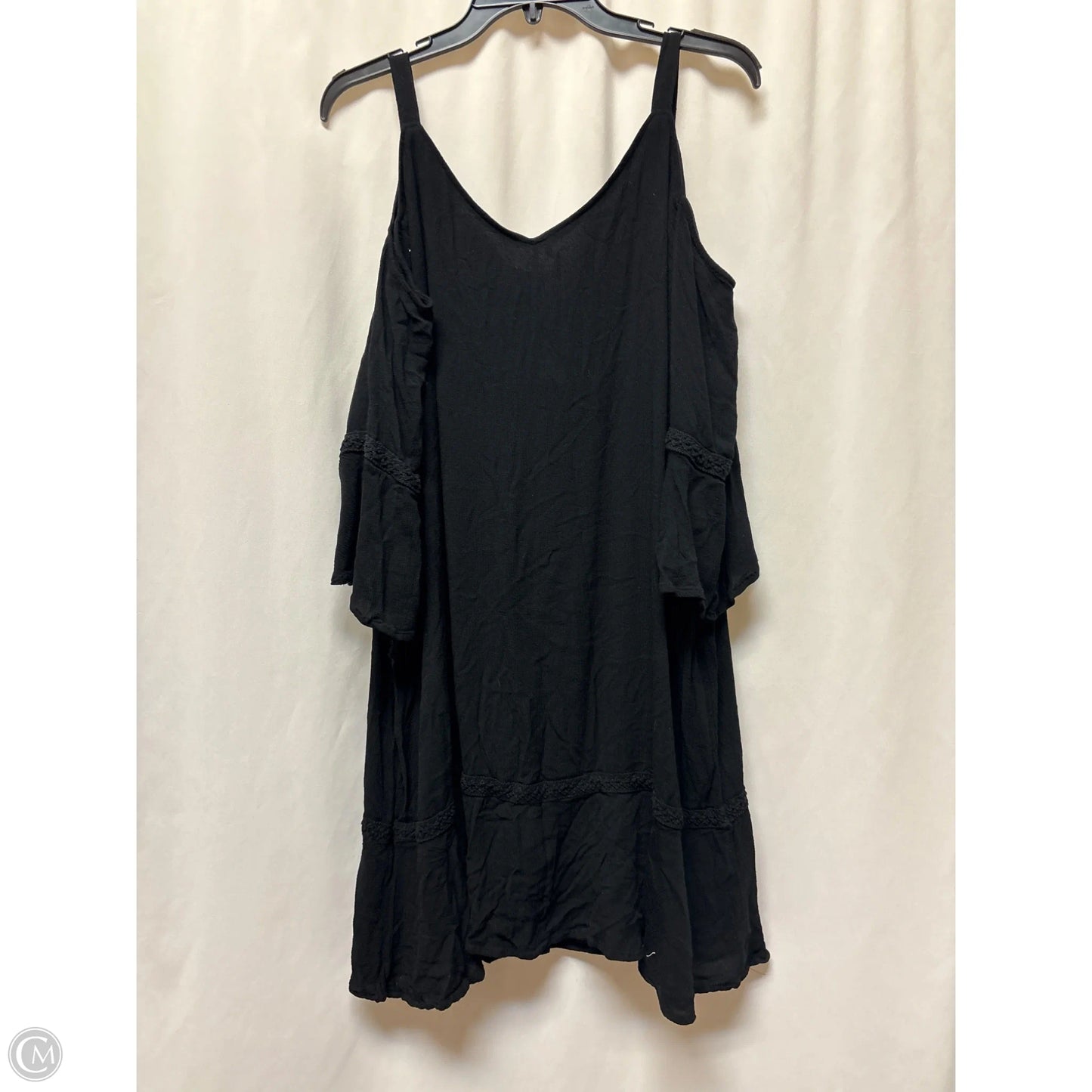 Dress Casual Midi By Cato In Black, Size: 1x