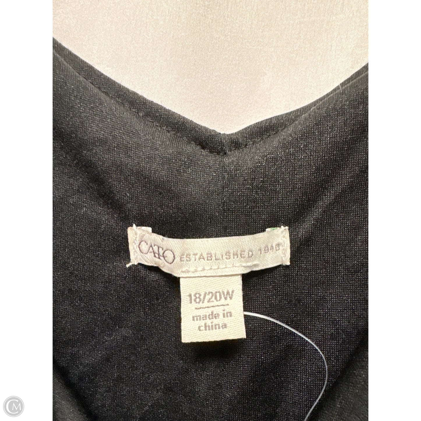 Dress Casual Midi By Cato In Black, Size: 1x