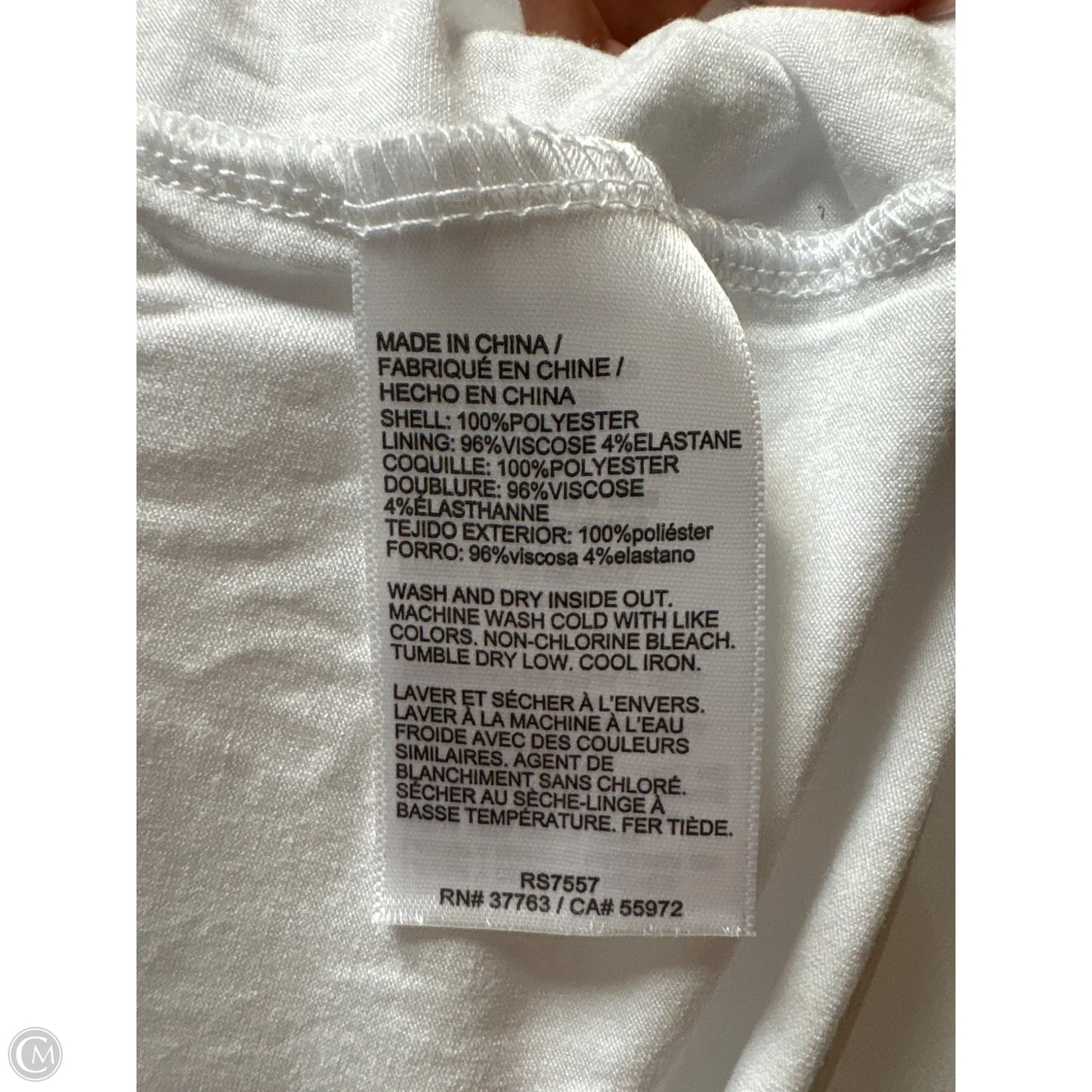 Athletic Top Short Sleeve By Rafaella In White, Size: 2x