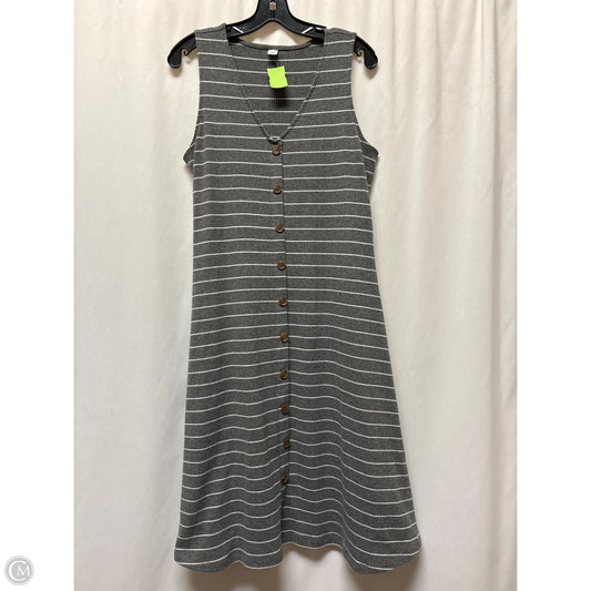 Dress Casual Maxi By Old Navy In Grey, Size: L