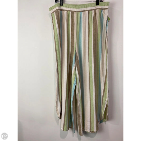 Pants Linen By Cato In Tan, Size: 1x