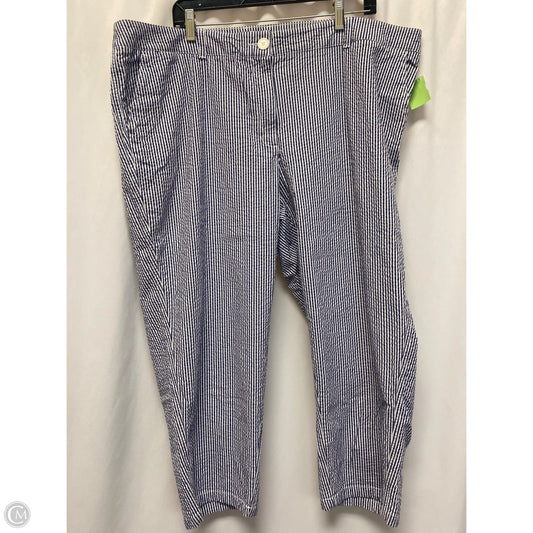 Pants Cropped By Crown And Ivy In Navy, Size: 2x