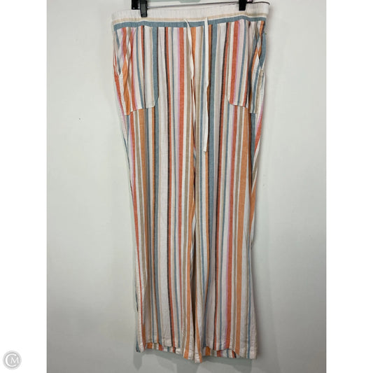 Pants Linen By Cato In Tan, Size: 1x