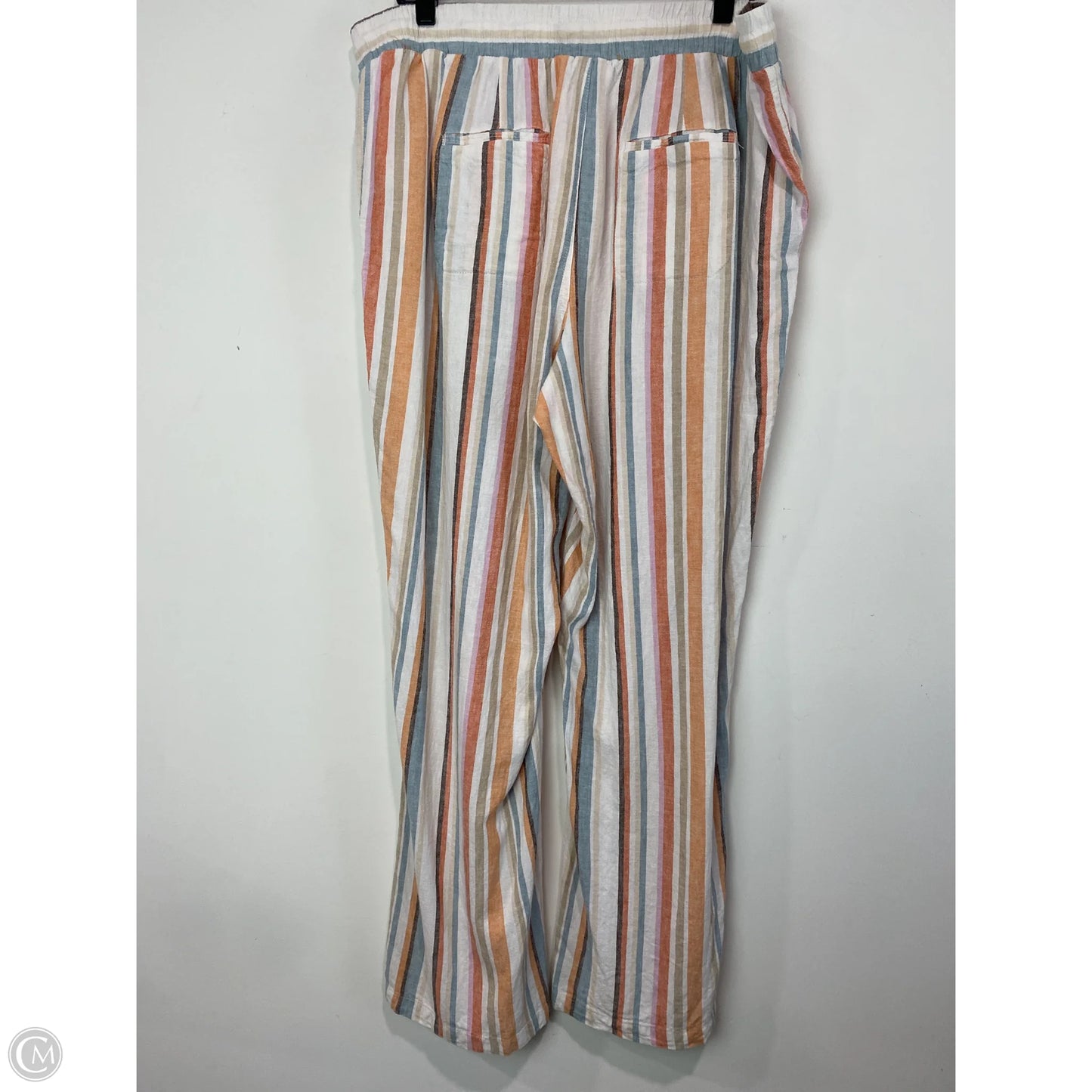Pants Linen By Cato In Tan, Size: 1x