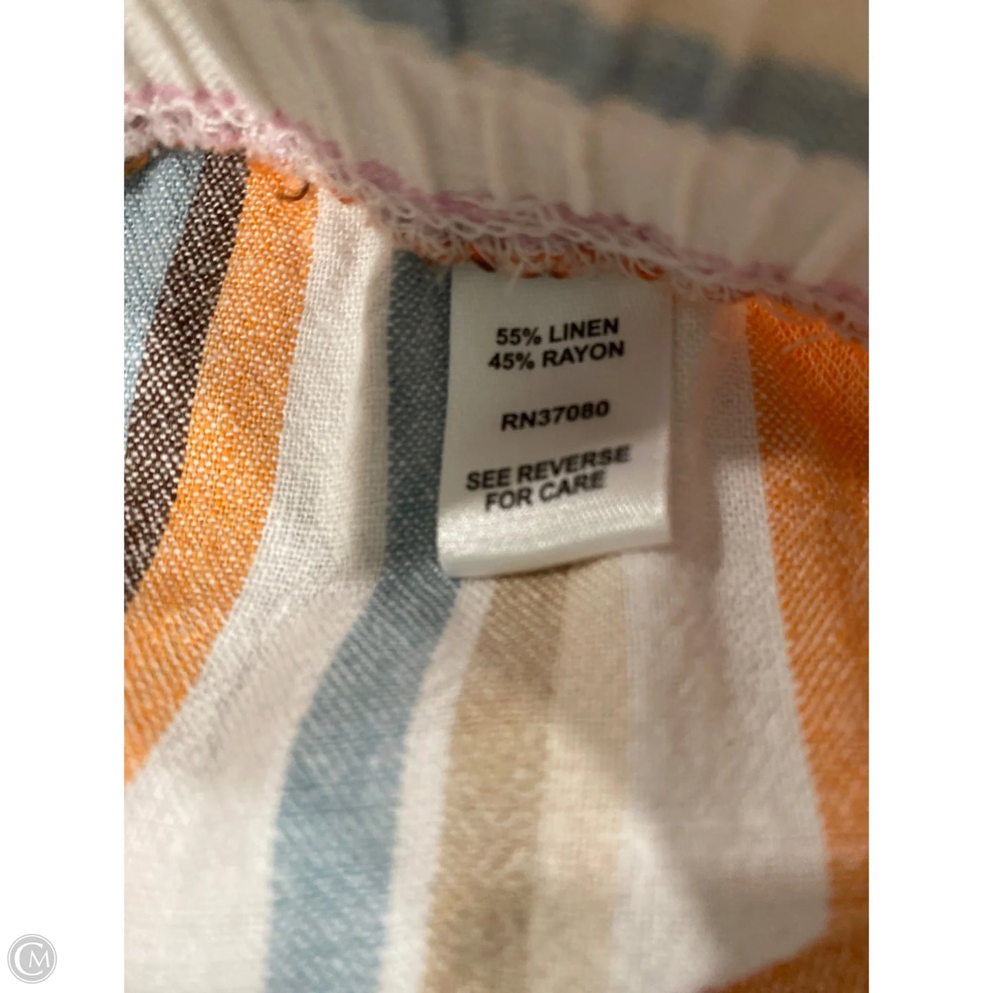 Pants Linen By Cato In Tan, Size: 1x