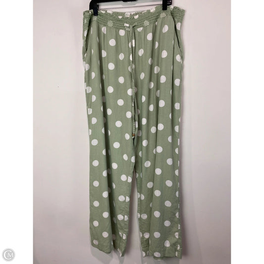 Pants Linen By Cato In Green, Size: Xl