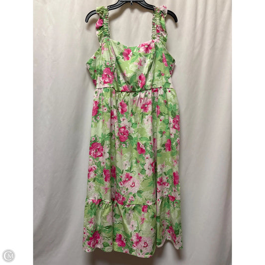 Dress Casual Midi By Torrid In Green, Size: 2x