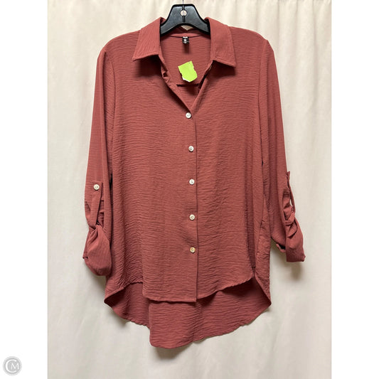Top Long Sleeve By Clothes Mentor In Pink, Size: S