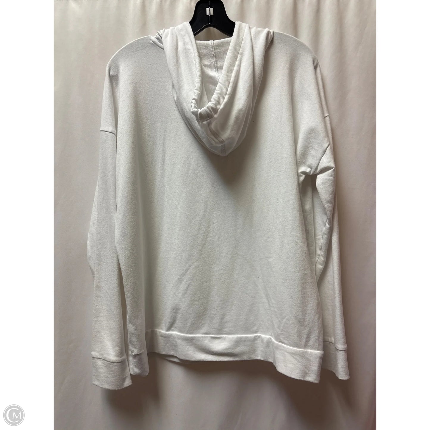 Top Long Sleeve Designer By Michael Kors In White, Size: L