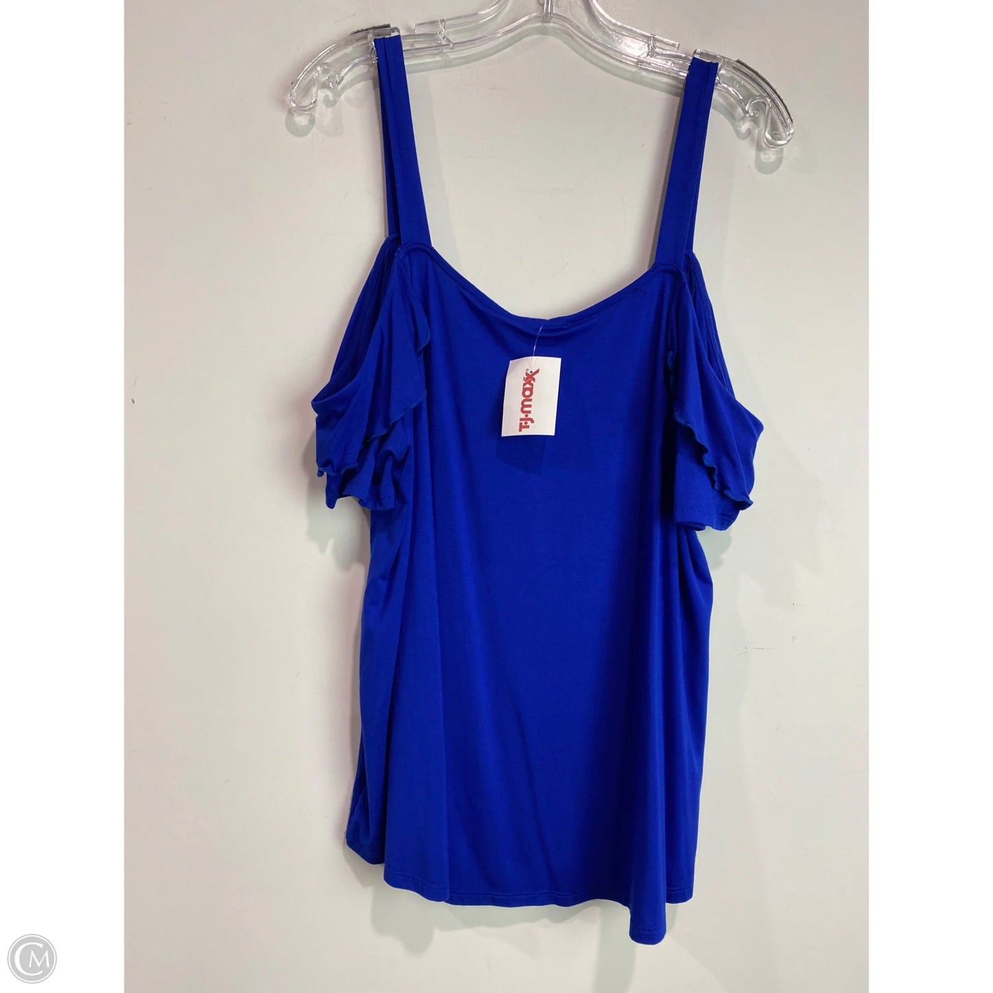 Top Short Sleeve By Cable And Gauge In Blue, Size: Xl
