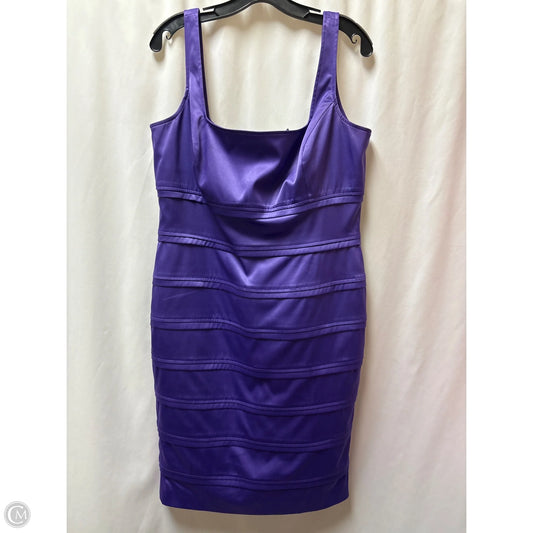 Dress Casual Midi By American Living In Purple, Size: 16