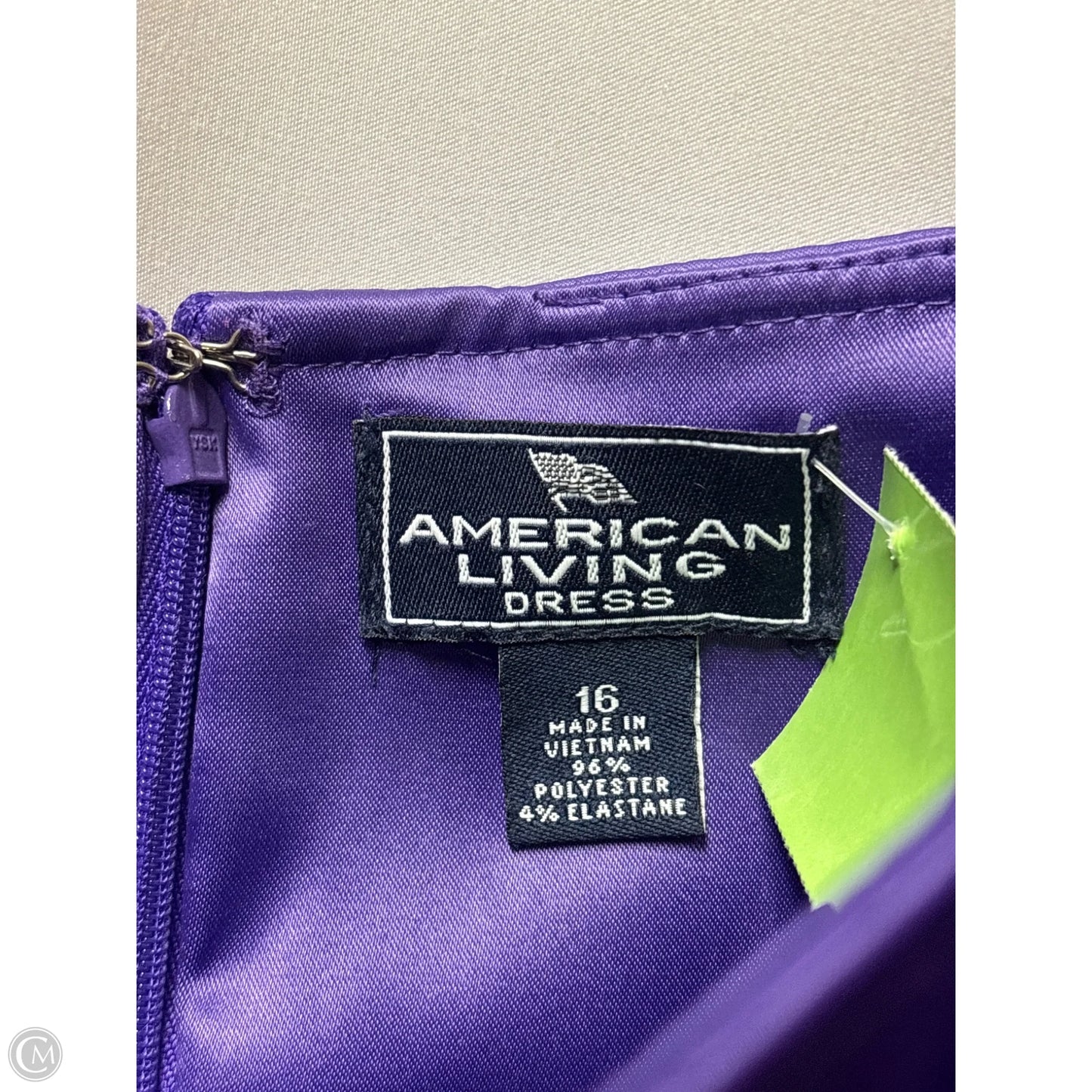 Dress Casual Midi By American Living In Purple, Size: 16